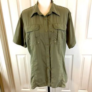 𝅺Magellan sportswear button down shortsleeved shirt size XL